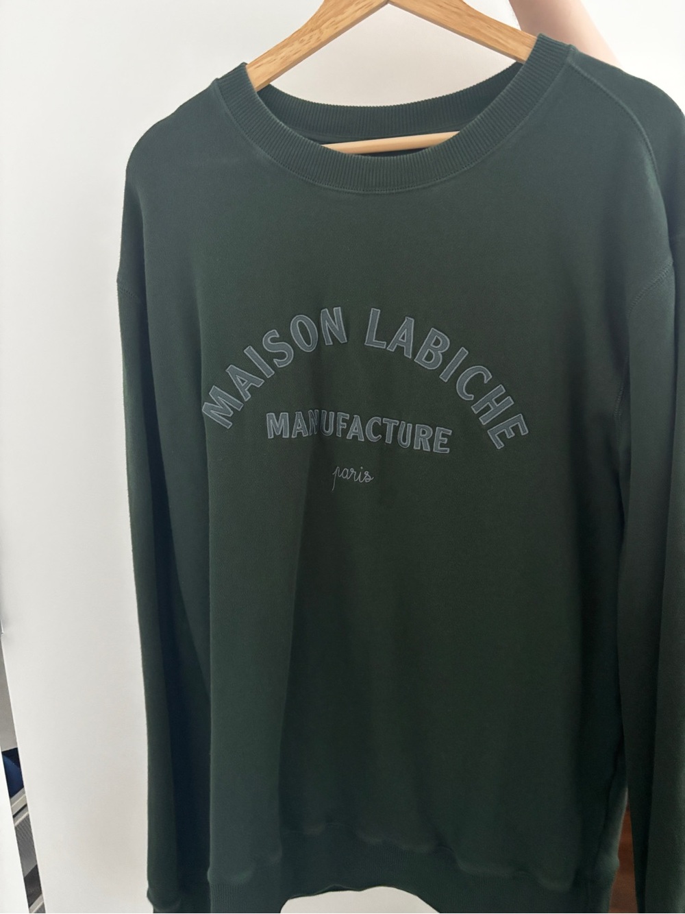 Men's Maison Labiche Dark Green Logo Sweatshirt